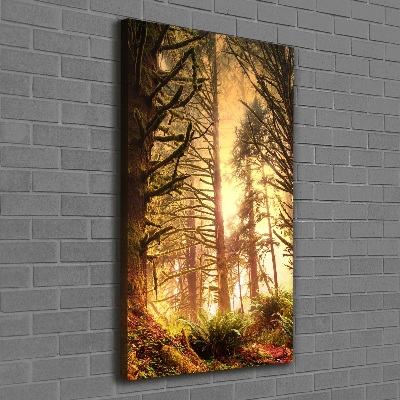 Cuadro moderno en lienzo resistente uv vertical Selva tropical