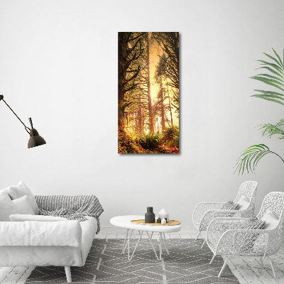 Cuadro moderno en lienzo resistente uv vertical Selva tropical
