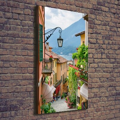 Cuadro canvas decorativo para salón vertical calles italianas