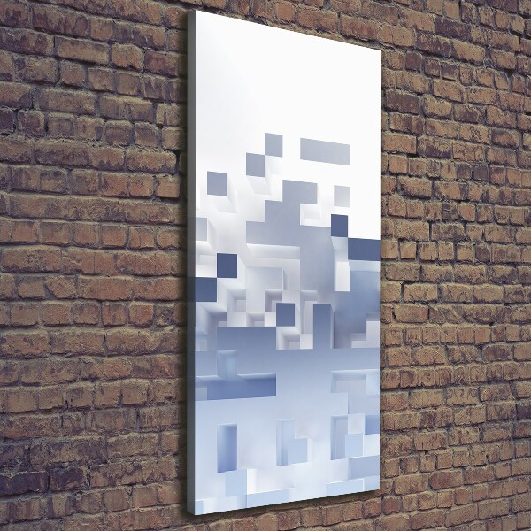 Fotografía en lienzo vertical Abstracción cúbica