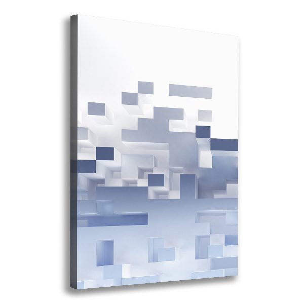 Fotografía en lienzo vertical Abstracción cúbica