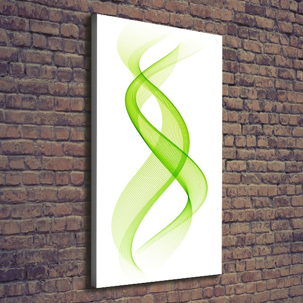 Cuadro moderno en lienzo resistente uv vertical Ondas de colores
