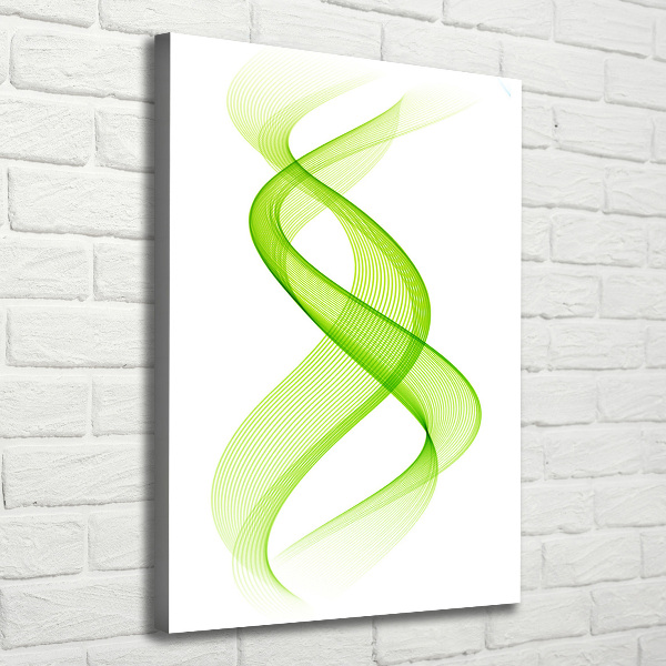 Cuadro moderno en lienzo resistente uv vertical Ondas de colores