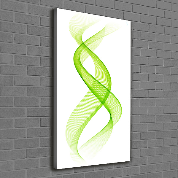 Cuadro moderno en lienzo resistente uv vertical Ondas de colores