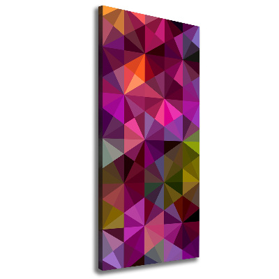 Cuadro canvas decorativo para salón vertical Ondas abstractas