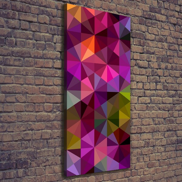 Cuadro canvas decorativo para salón vertical Ondas abstractas