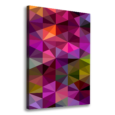 Cuadro canvas decorativo para salón vertical Ondas abstractas