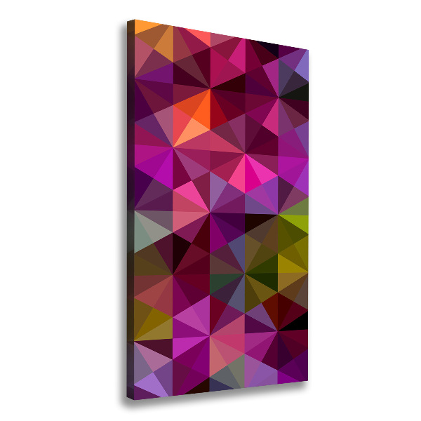 Cuadro canvas decorativo para salón vertical Ondas abstractas