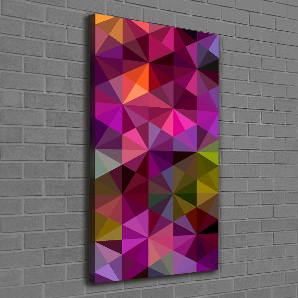 Cuadro canvas decorativo para salón vertical Ondas abstractas