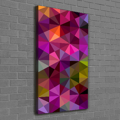 Cuadro canvas decorativo para salón vertical Ondas abstractas