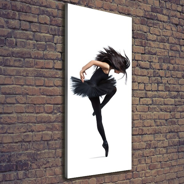 Cuadro canvas decorativo para salón vertical Bailarina