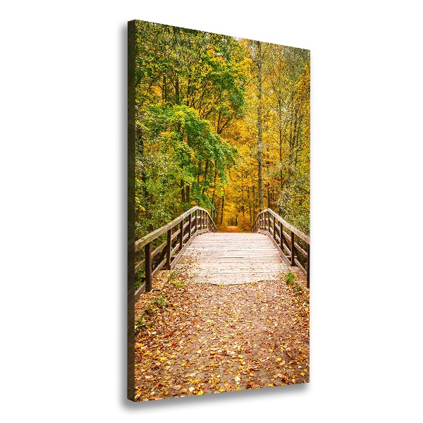 Cuadro moderno en lienzo resistente uv vertical Bosque en otoño