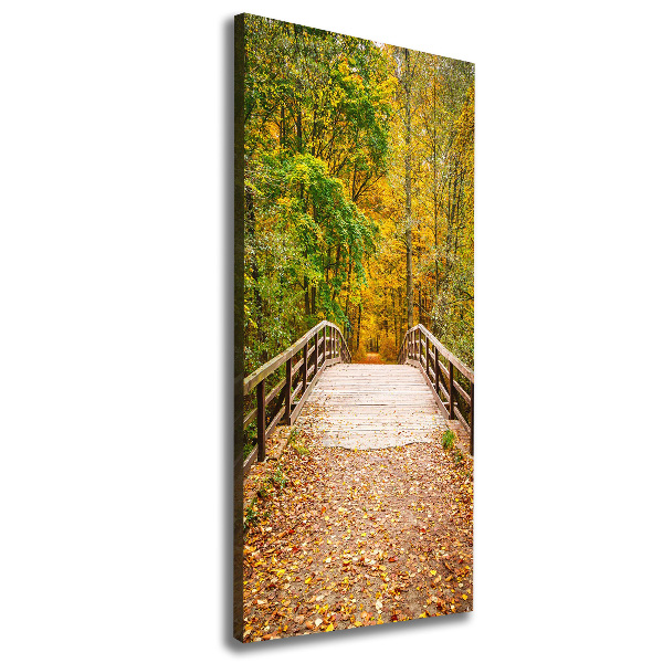 Cuadro moderno en lienzo resistente uv vertical Bosque en otoño