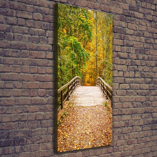 Cuadro moderno en lienzo resistente uv vertical Bosque en otoño