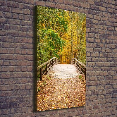 Cuadro moderno en lienzo resistente uv vertical Bosque en otoño