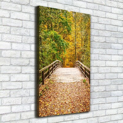 Cuadro moderno en lienzo resistente uv vertical Bosque en otoño