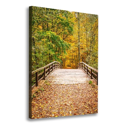 Cuadro moderno en lienzo resistente uv vertical Bosque en otoño