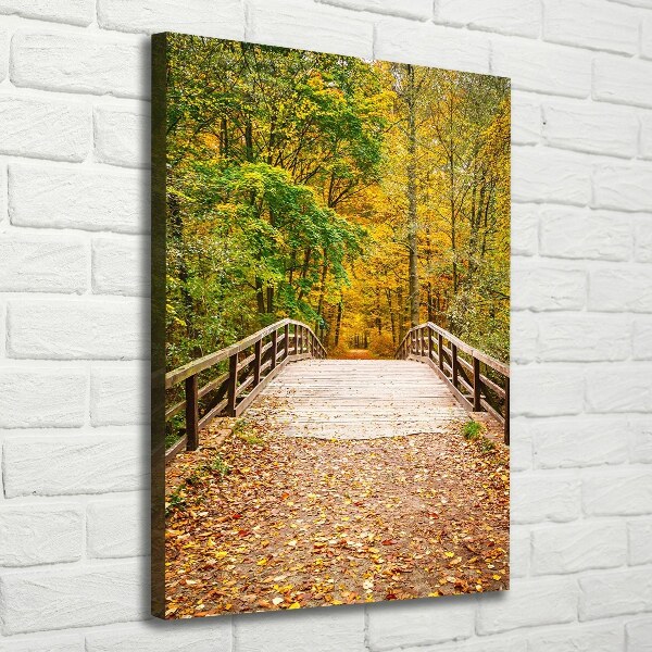 Cuadro moderno en lienzo resistente uv vertical Bosque en otoño