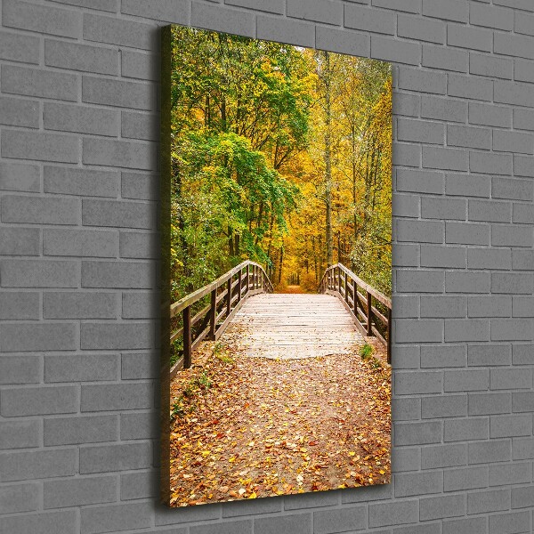 Cuadro moderno en lienzo resistente uv vertical Bosque en otoño