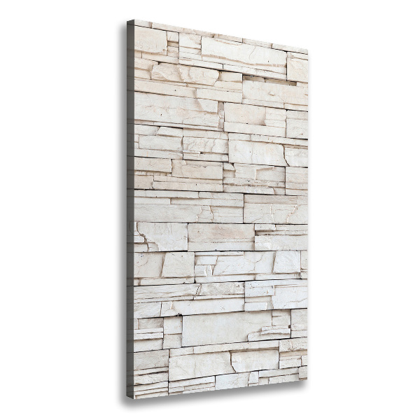Cuadro moderno en lienzo resistente uv vertical Muro de piedra