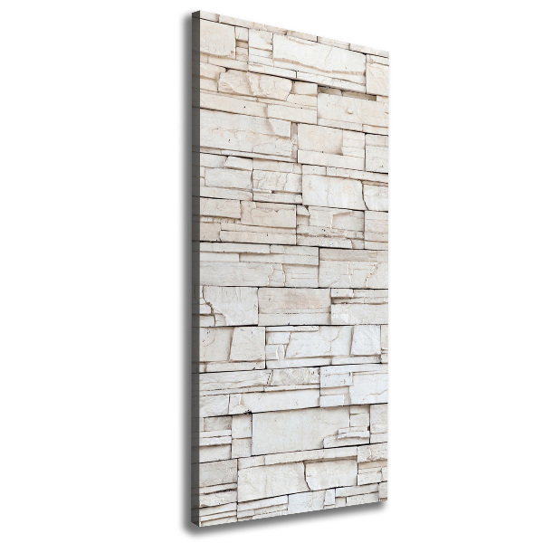 Cuadro moderno en lienzo resistente uv vertical Muro de piedra