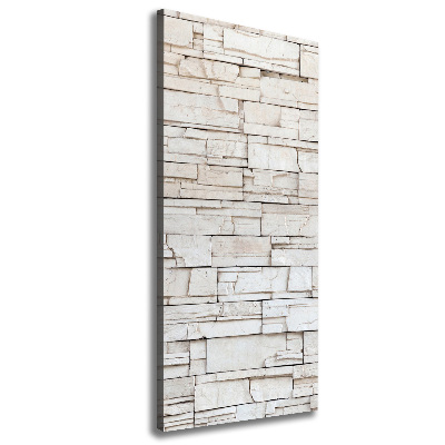 Cuadro moderno en lienzo resistente uv vertical Muro de piedra