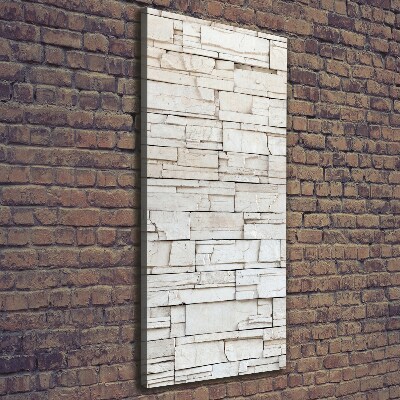 Cuadro moderno en lienzo resistente uv vertical Muro de piedra