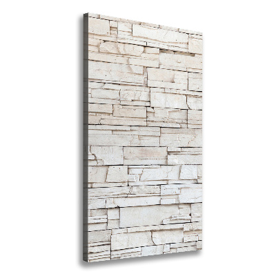 Cuadro moderno en lienzo resistente uv vertical Muro de piedra