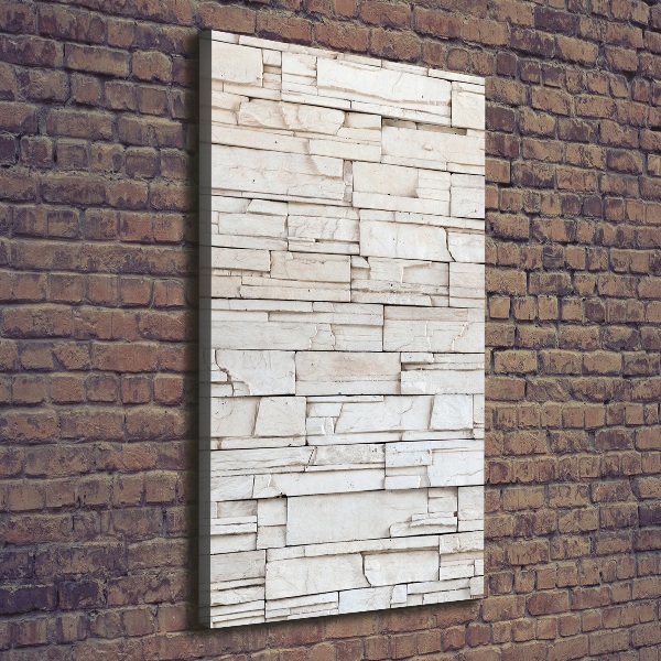 Cuadro moderno en lienzo resistente uv vertical Muro de piedra