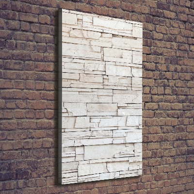 Cuadro moderno en lienzo resistente uv vertical Muro de piedra