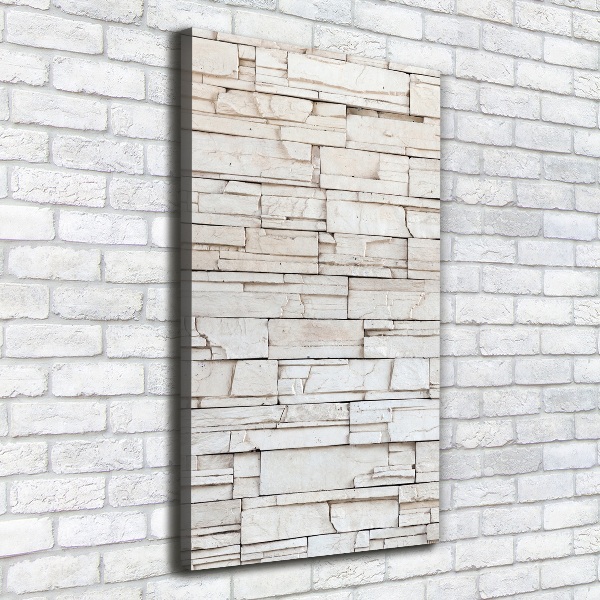 Cuadro moderno en lienzo resistente uv vertical Muro de piedra