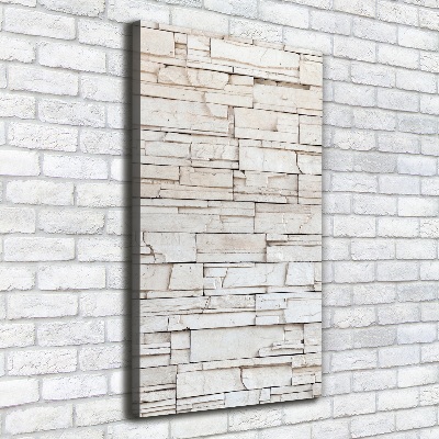 Cuadro moderno en lienzo resistente uv vertical Muro de piedra