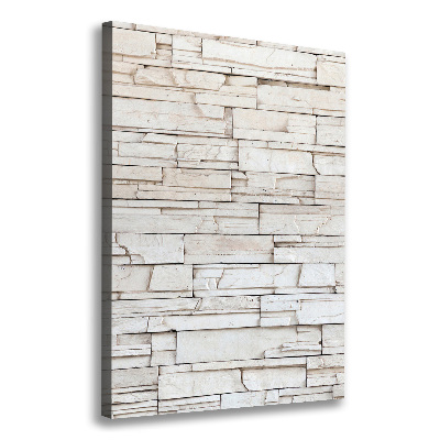 Cuadro moderno en lienzo resistente uv vertical Muro de piedra