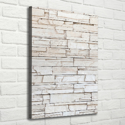 Cuadro moderno en lienzo resistente uv vertical Muro de piedra
