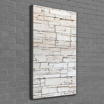 Cuadro moderno en lienzo resistente uv vertical Muro de piedra