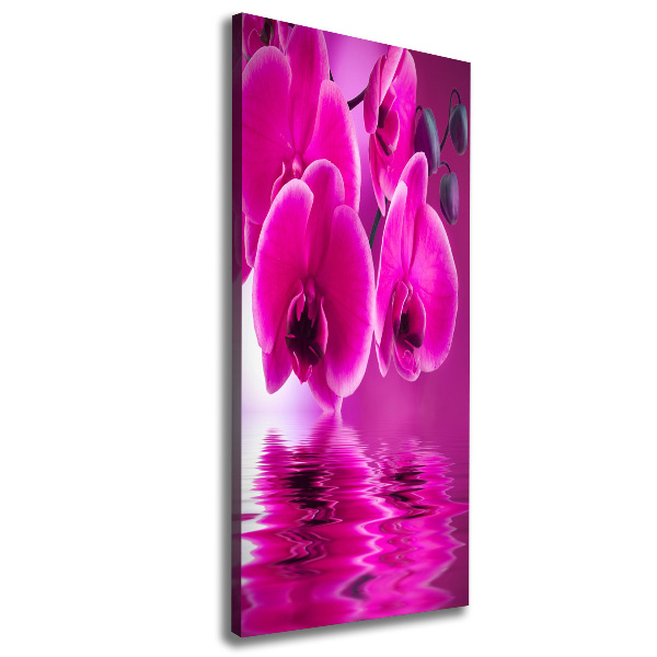 Impresión en lienzo vertical Orquídea rosa