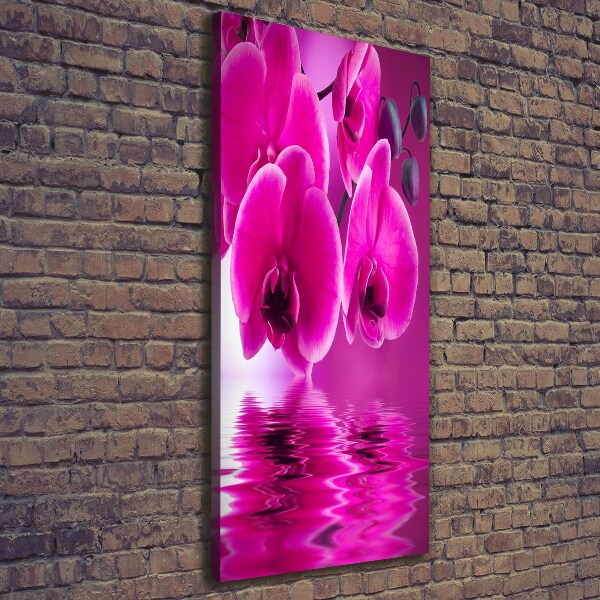 Impresión en lienzo vertical Orquídea rosa