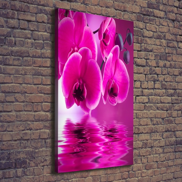 Impresión en lienzo vertical Orquídea rosa