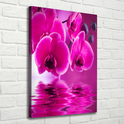 Impresión en lienzo vertical Orquídea rosa
