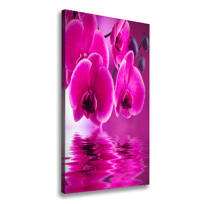 Impresión en lienzo vertical Orquídea rosa