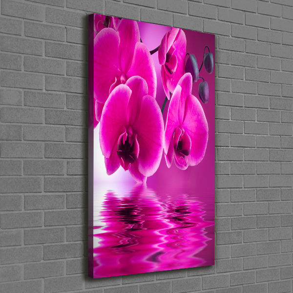Impresión en lienzo vertical Orquídea rosa