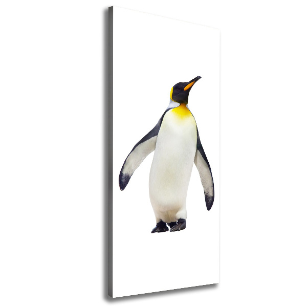 Cuadro canvas decorativo para salón vertical Pingüino