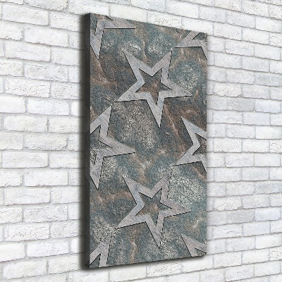 Cuadro moderno en lienzo resistente uv vertical Estrellas de piedra