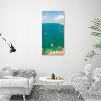 Cuadro canvas decorativo para salón vertical Yates en Tailandia