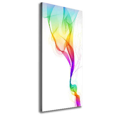 Cuadro canvas decorativo para salón vertical Abstracción colorida