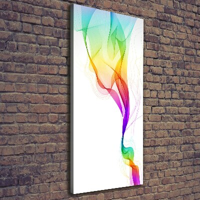 Cuadro canvas decorativo para salón vertical Abstracción colorida