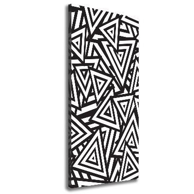 Impresión en lienzo vertical Fondo de triángulos