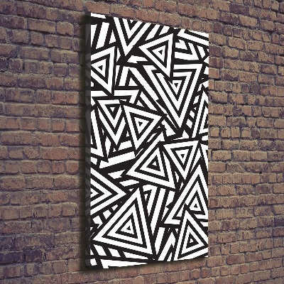 Impresión en lienzo vertical Fondo de triángulos