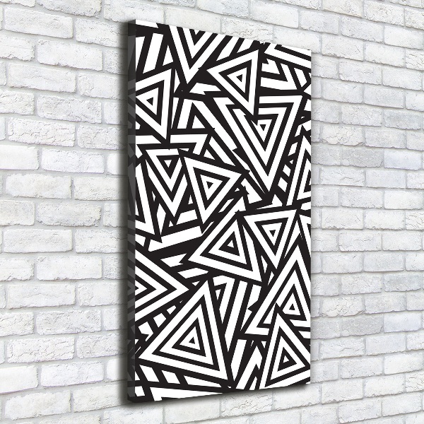 Impresión en lienzo vertical Fondo de triángulos