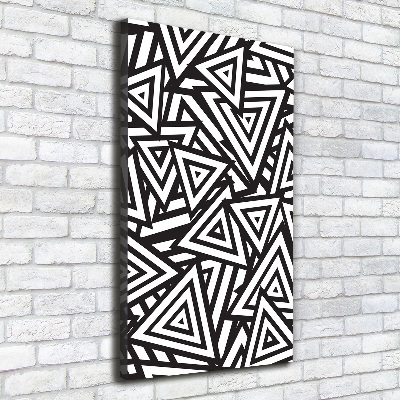 Impresión en lienzo vertical Fondo de triángulos